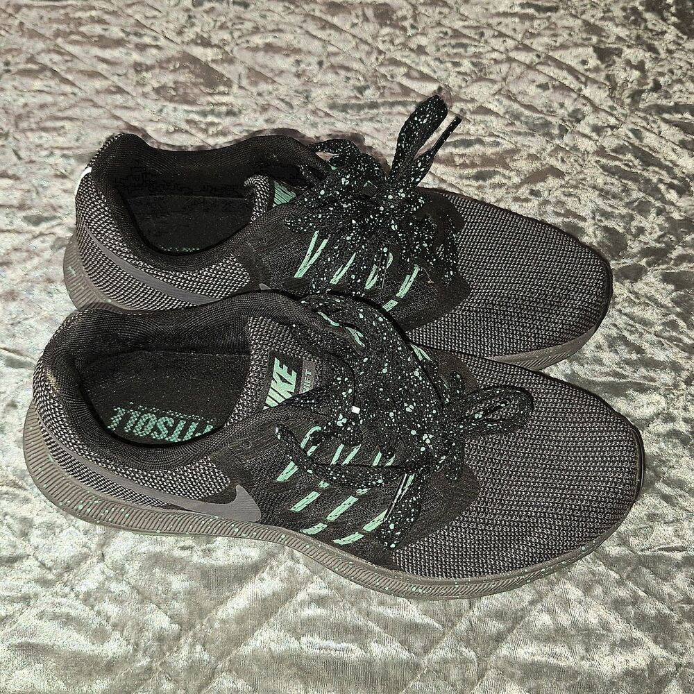 Nike Run Swift Women's Sneakers Size 6 Black Mint AR1904-001 VGUC - Picture 4 of 8